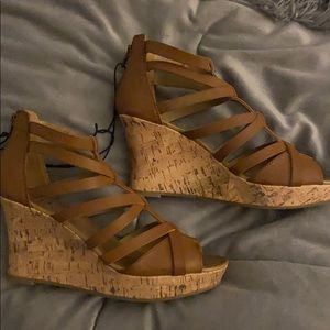 Brand New Tan Wedges!